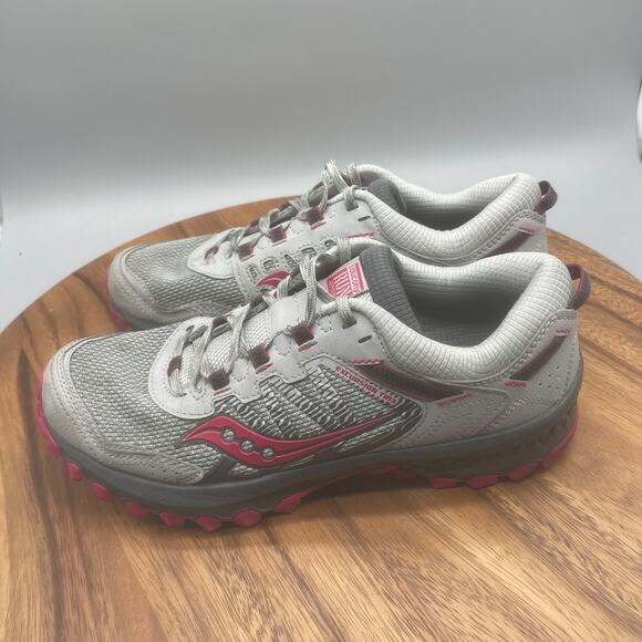 Saucony Excursion TR13 Shoes Womens Size 8.5 Gray Trail Running Comfort Walking - Picture 3 of 8
